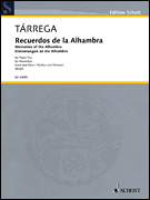 Recuerdos de La Alhambra piano sheet music cover